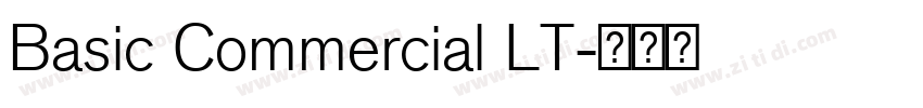 Basic Commercial LT字体转换